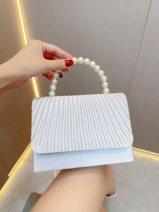 Luxury Pleated Evening Clutch for Women – Perfect for Parties & Weddings