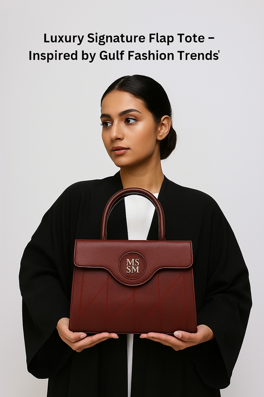 Luxury Signature Flap Tote – Inspired by Gulf Fashion Trends