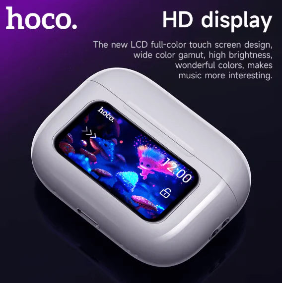 Hoco EW72 Touch Screen BT Earbuds – Stylish, Smart & Comfortable Fit
