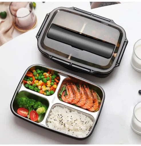 "FreshLock™ Stainless Steel Lunch Box – Leakproof, Durable & Eco-Friendly"