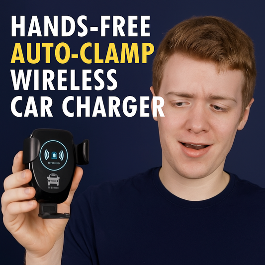 Hands-Free Auto-Clamp Wireless Car Charger – Secure & Speedy Charging