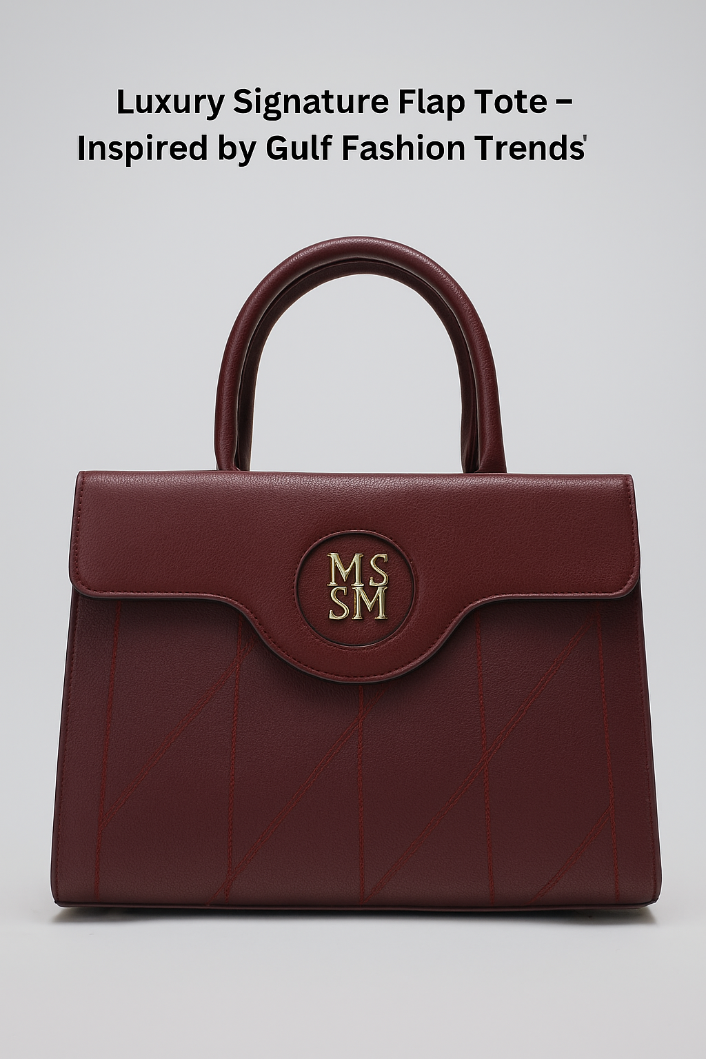 Luxury Signature Flap Tote – Inspired by Gulf Fashion Trends