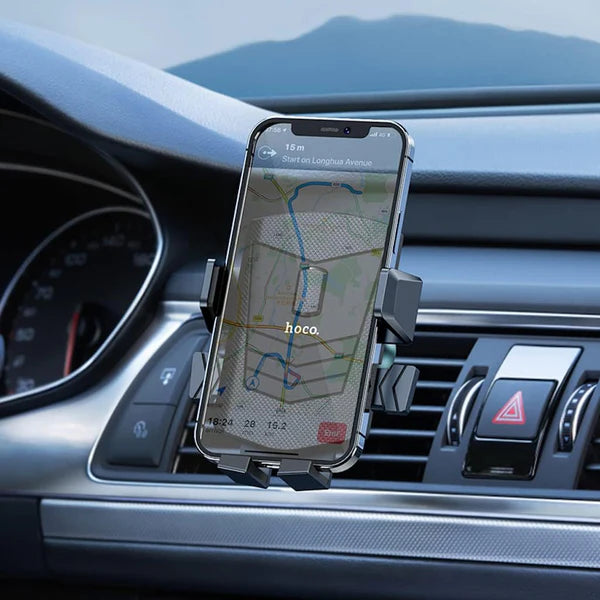 Hoco Button Air Outlet Car Mount (CA86) – Compact & Durable Design