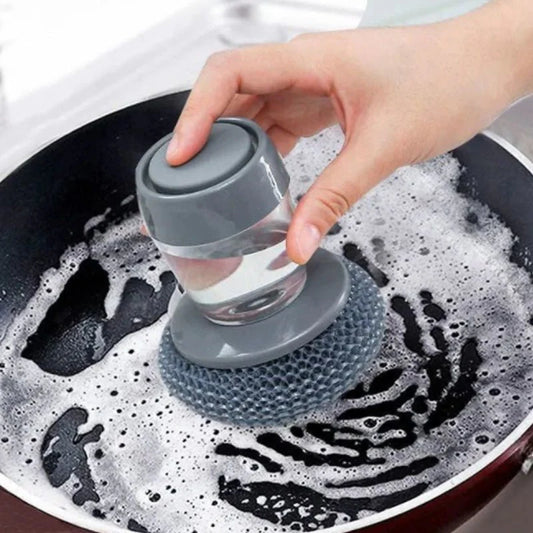 Kitchen Essential Liquid Soap Brush – Strong Bristles for Sparkling Clean Pots